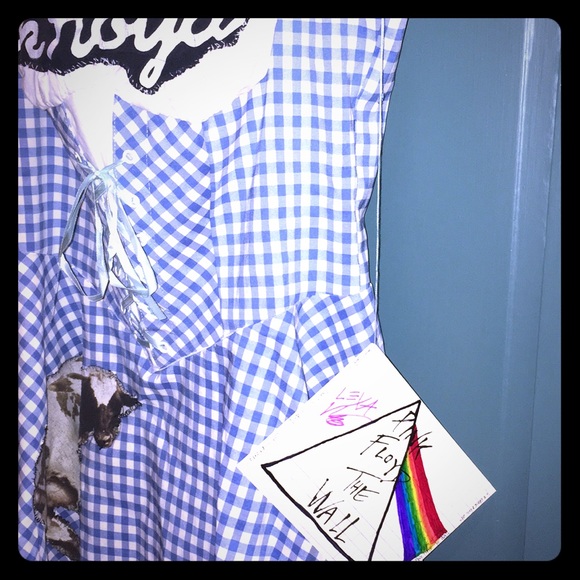 Custom Pink Floyd Wizard of Oz blue gingham dress - Picture 7 of 8